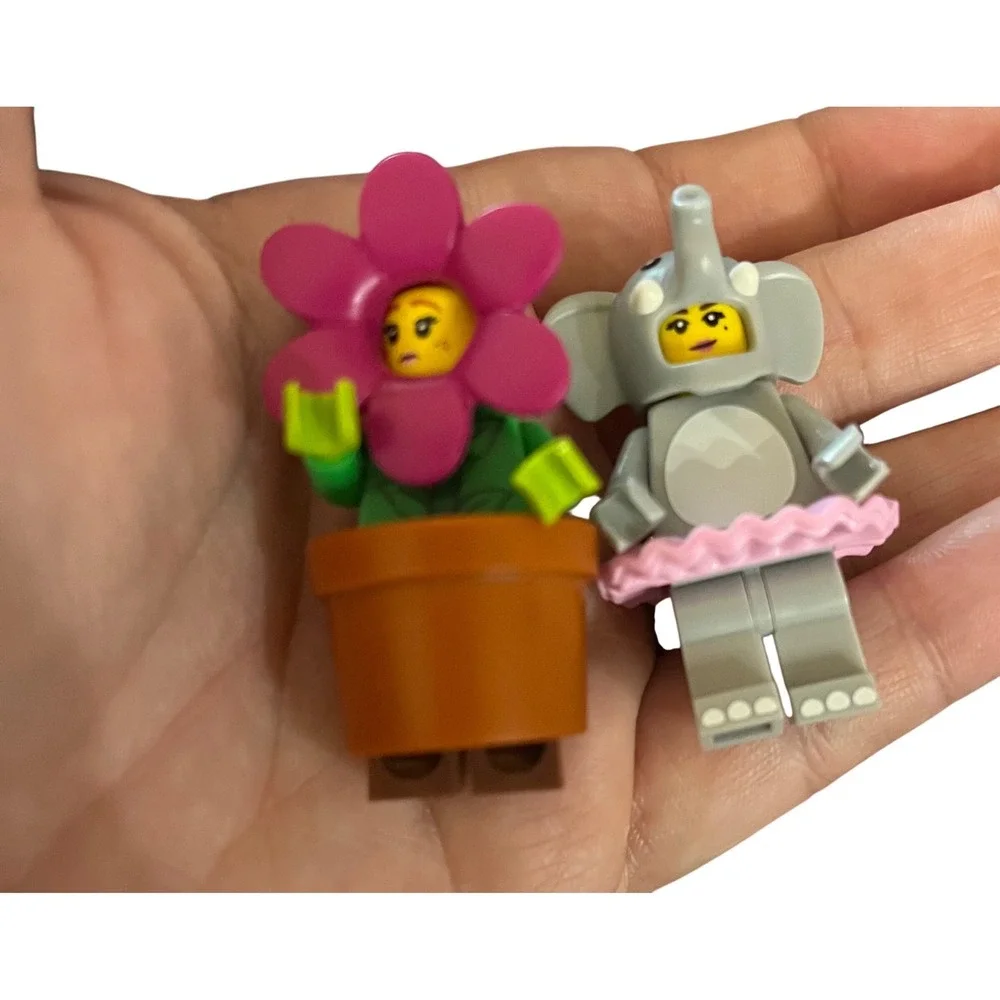 LEGO Minifigures Series 18 Flower Pot Girl 71021 Elephant Girl 71021‎ Lot of 2